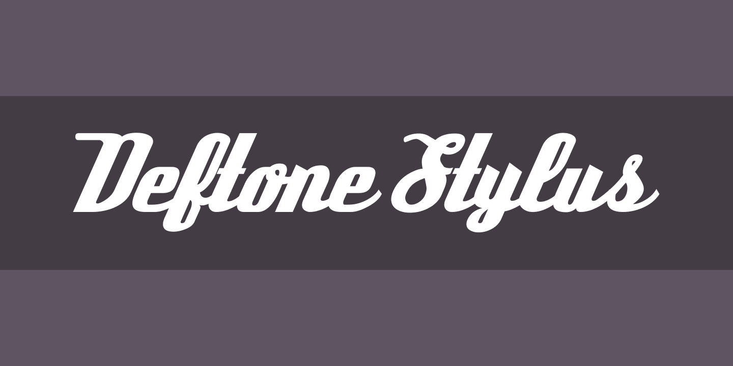 Deftone Stylus Regular Font preview